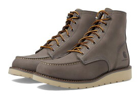 【送料無料】 カーハート メンズ ブーツ・レインブーツ シューズ 6" Moc Toe Wedge Boot Grey Nubuck