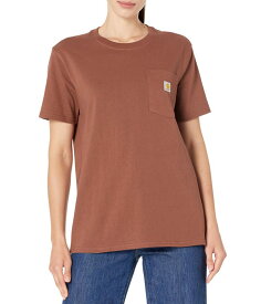 【送料無料】 カーハート レディース シャツ トップス WK87 Workwear Pocket Short Sleeve T-Shirt Sable