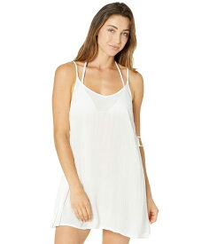 【送料無料】 ロキシー レディース ワンピース トップス Solid Beachy Vibes Cover-Up Dress Bright White