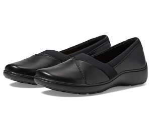 N[NX fB[X V[Y T_ Clarks Cora Charm Black Leather ubN