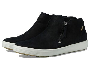 �G�R�[ ���f�B�[�X �V���[�Y �X�j�[�J�[ �u�[�c ECCO Soft 7 Low Cut Zip Bootie Black �u���b�N
