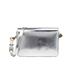 【送料無料】 メイドウェル レディース ハンドバッグ バッグ The Toggle Flap Crossbody Bag in Specchio Leather Silver