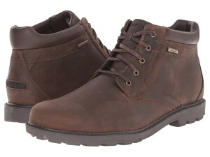 【送料無料】 ロックポート メンズ ブーツ・レインブーツ シューズ Storm Surge Water Proof Plain Toe Boot Tan