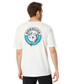 【送料無料】 クイックシルバー ウォーター マン メンズ シャツ トップス Sea Shark Short Sleeve Tee Snow White