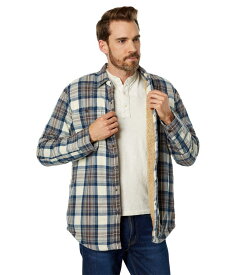 【送料無料】 エルエルビーン メンズ シャツ トップス Sherpa Lined Scotch Plaid Shirt Long Sleeve Regular Indigo Tartan