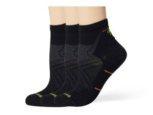 �X�}�[�g�E�[�� ���f�B�[�X �A���_�[�E�F�A �C�� �A���N�� Smartwool Run Zero Cushion Ankle Socks 3-Pack Black �u���b�N