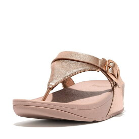 【送料無料】 フィットフロップ レディース サンダル シューズ Lulu Adjustable Leather Toe Post Sandals Rose Gold