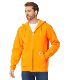 【送料無料】 カーハート メンズ パーカー・スウェット アウター MW Hooded Zip Front Sweatshirt Brite Orange