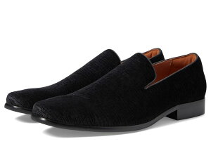 t[VC Y V[Y IbNXtH[h Black Florsheim Postino Plain Toe Velvet Slip-On
