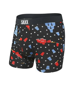 【送料無料】 サックスアンダーウェアー メンズ ボクサーパンツ アンダーウェア Vibe Super Soft Boxer Brief Black Beer Cham