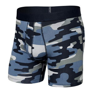 �T�b�N�X�A���_�[�E�F�A�[ �����Y �A���_�[�E�F�A �{�N�T�[�p���c �R�b�g�� SAXX UNDERWEAR Droptemp Cooling Cotton Boxer Brief Fly Tidal Camo/Blue �u���[
