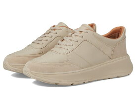 【送料無料】 フィットフロップ レディース スニーカー シューズ F-Mode Leather/Suede Flatform Sneakers Stone Beige