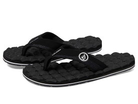 【送料無料】 ボルコム メンズ サンダル シューズ Recliner Sandals Black/White