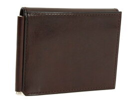 【送料無料】 ボスカ メンズ 財布 アクセサリー Old Leather Collection - Money Clip w/ Pocket Dark Brown Leat