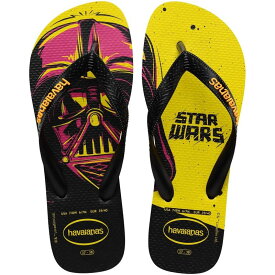 【送料無料】 ハワイアナス メンズ サンダル シューズ Star Wars Flip Flop Sandal Black/Pop Yello