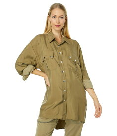 【送料無料】 フェイスコネクション レディース シャツ トップス Military Pocket Shirt Light Khaki