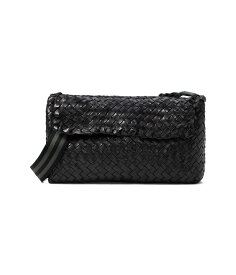 【送料無料】 ロフラー ランダル レディース ハンドバッグ バッグ Miller Woven Leather Shoulder Bag with Webbing Strap Black/Black/Gre