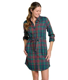 【送料無料】 ドード アンドコー レディース ワンピース トップス Re-Form Flannel Shirtdress Aurora