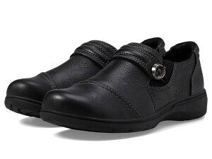 N[NX fB[X V[Y T_ Clarks Carleigh Pearl Black Leather ubN
