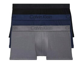 【送料無料】 カルバン クライン アンダーウェア メンズ ボクサーパンツ アンダーウェア CK Black Low Rise Trunks 3-Pack Black/Blue Shad