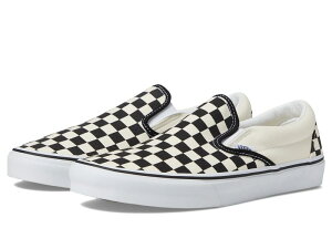 oY fB[X V[Y Xj[J[ Checkerboard Bl Vans Classic Slip-On? Wide
