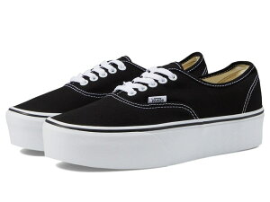 oY fB[X V[Y Xj[J[ Vans Authentic Stackform Canvas Black/Tr ubN