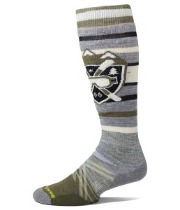 【送料無料】 スマートウール メンズ 靴下 アンダーウェア Ski Full Cushion Alpine Edge Socks Light Gray