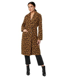 【送料無料】 アヴェックレフィーユ レディース コート アウター Printed Double Face Relaxed Coat Natural Leopard