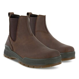 【送料無料】 エコー メンズ ブーツ・レインブーツ シューズ Track 25 Hydromax Water Resistant Chelsea Boot Cocoa Brown Nub