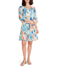 【送料無料】 ニックプラスゾーイ レディース ワンピース トップス Citrus Grove Dress Blue Multi