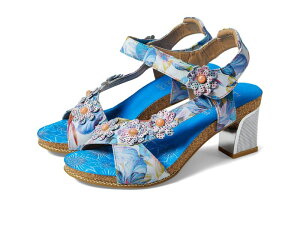 �X�v�����O�X�e�b�v ���f�B�[�X �V���[�Y �q�[�� L'Artiste by Spring Step Illuminated Blue Multi �u���[