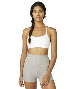 �r�����h���K ���f�B�[�X �A���_�[�E�F�A �u���W���[ Beyond Yoga Spacedye Slim Racerback Bra Cloud White �z���C�g