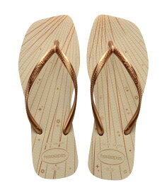 【送料無料】 ハワイアナス レディース サンダル シューズ Slim Square Fireworks Flip-Flops Beige