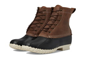 【送料無料】 エルエルビーン メンズ ブーツ・レインブーツ シューズ Bean Boot 8" Limited Edition Leather Shearling Lined Dark Earth/Blac