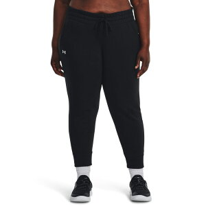 A_[A[}[ fB[X {gX JWApc vXTCY WK[pc t[X Under Armour Plus Size Rival Fleece Joggers Black/White zCg