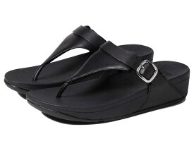 【送料無料】 フィットフロップ レディース サンダル シューズ Lulu Adjustable Leather Toe Post Sandals All Black