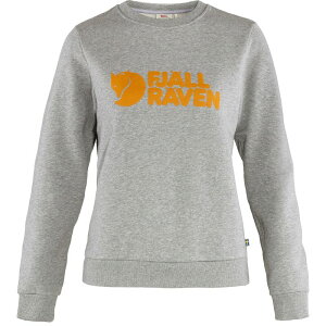 �t�F�[�����[�x�� ���f�B�[�X �A�E�^�[ �p�[�J�[�E�X�E�F�b�g �Z�[�^�[ ���S Fjallraven Logo Sweater Grey/Melange �O���[