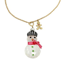 【送料無料】 ベッツィジョンソン レディース ネックレス・チョーカー・ペンダントトップ アクセサリー Snowman Ornament Necklace Crystal/Gold