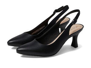 N[NX fB[X V[Y q[ Black Leather Clarks Kataleyna Step