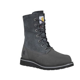 【送料無料】 カーハート レディース ブーツ・レインブーツ シューズ WP 8" Ins. Wedge Fold Down Winter Boot Dark Grey Nubuc