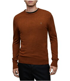 【送料無料】 オールセインツ メンズ ニット・セーター アウター Mode Merino Crew Sweater Rust Brown Marl