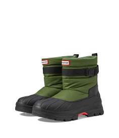 【送料無料】 ハンター メンズ ブーツ・レインブーツ シューズ Intrepid Short Buckle Snow Boot Flexing Green/B