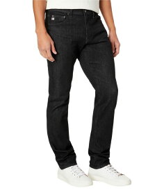 【送料無料】 エージージーンズ メンズ デニムパンツ ボトムス Everett Slim Straight Fit Jeans in Black Marble Black Marble