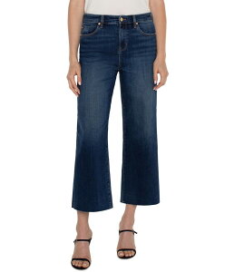 �����@�v�[�� ���T���[���X ���f�B�[�X �{�g���X �f�j���p���c �W�[���Y Liverpool Los Angeles Stride High-Rise with Wide Cut Hem Crosshatch Denim Jeans 26 in Bowers Bowers �f�j��