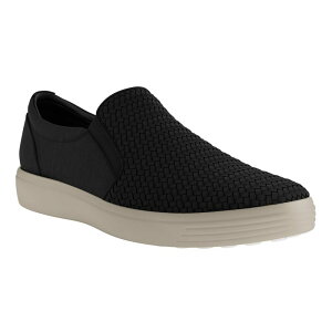 GR[ Y V[Y Xj[J[ Black ECCO Soft Seven Woven Slip-On