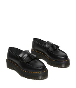 yz hN^[}[` fB[X Xb|E[t@[ V[Y Adrian Quad Leather Platform Loafers Black Smooth