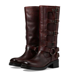 【送料無料】 スティーブ マデン レディース ブーツ・レインブーツ シューズ Brocks Boot Burgundy Leathe