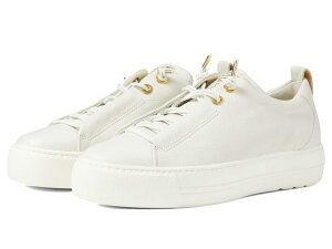 �|�[���E�O���[�� ���f�B�[�X �V���[�Y �X�j�[�J�[ Paul Green Faye Sneaker Ivory Leather �A�C�{���[