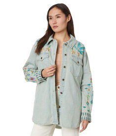 【送料無料】 ジョニーワズ レディース コート アウター Gabriella Denim Oversized Shirt Jacket Denim Blue