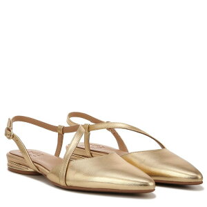 �i�`�����C�U�[ ���f�B�[�X �V���[�Y �T���_�� Naturalizer Hawaii Pointed Toe Slingback Flats Dark Gold Leath �S�[���h